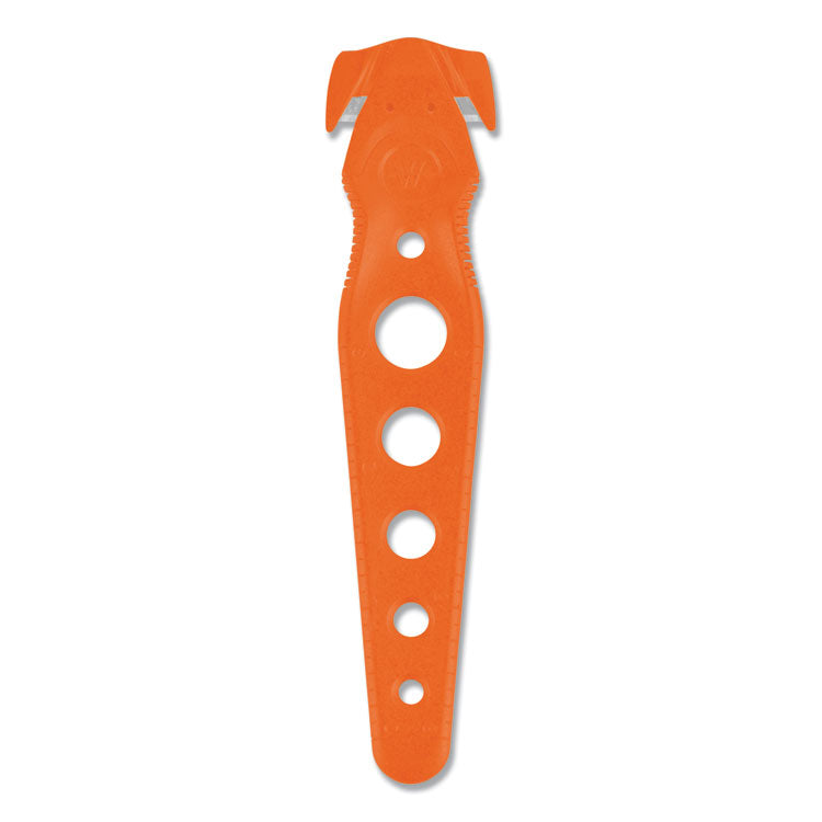 Safety Cutter, 1.2" Blade, 5.75" Plastic Handle, Orange, 5/Pack 1