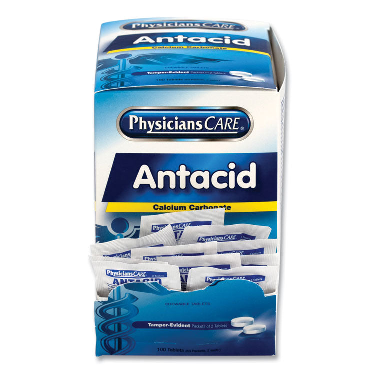 Antacid Calcium Carbonate Medication, Two-Pack, 50 Packs/box 3