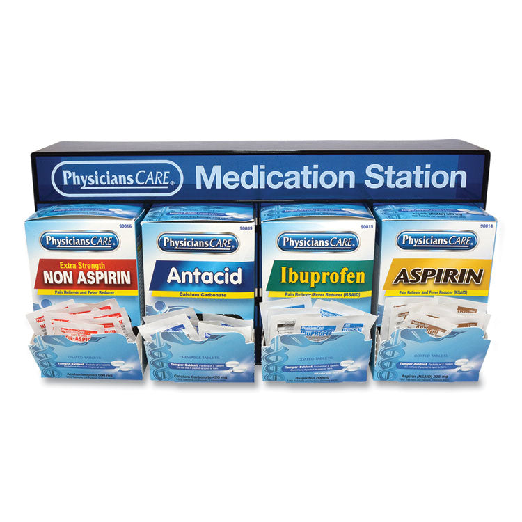 Medication Station, Aspirin, Ibuprofen, Non Aspirin Pain Reliever, Antacid 1