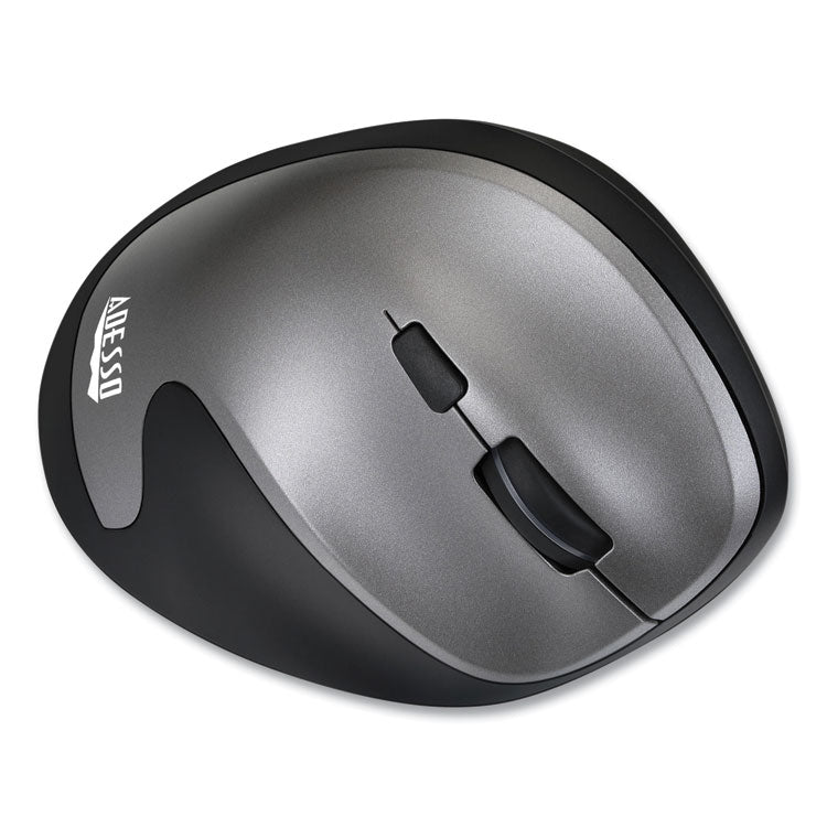 Imouse A20 Antimicrobial Vertical Wireless Mouse, 2.4 Ghz Frequency/33 Ft Wireless Range, Right Hand Use, Black/granite 6