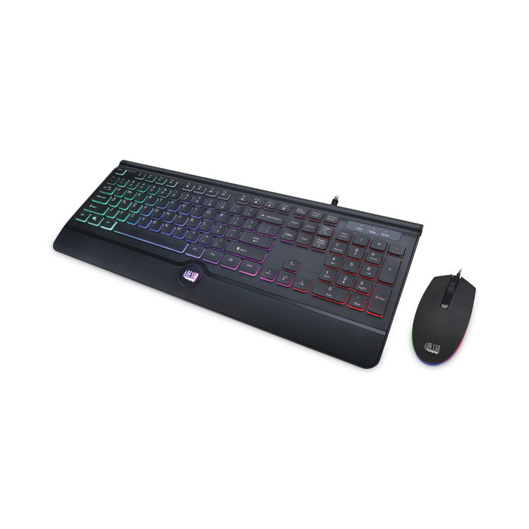 Backlit Gaming Keyboard and Mouse Combo, USB, Black 2