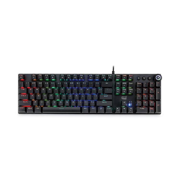 RGB Programmable Mechanical Gaming Keyboard with Detachable Magnetic Palmrest, 108 Keys, Black 3