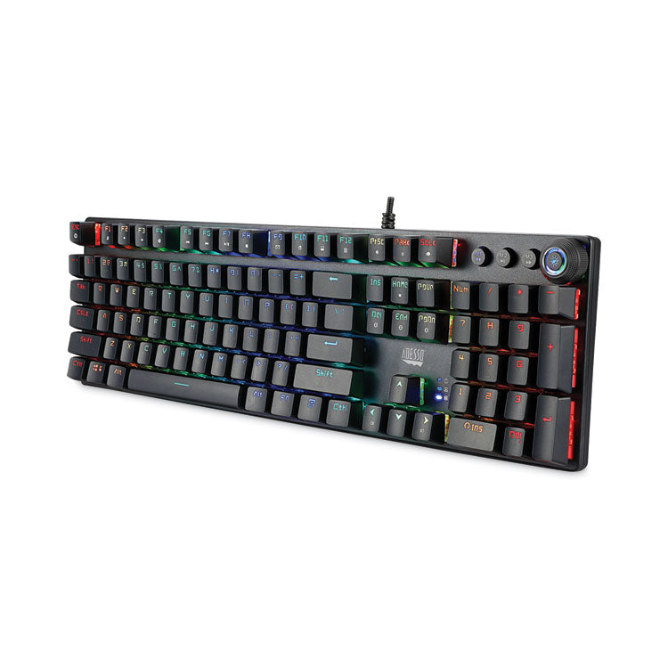 RGB Programmable Mechanical Gaming Keyboard with Detachable Magnetic Palmrest, 108 Keys, Black 4