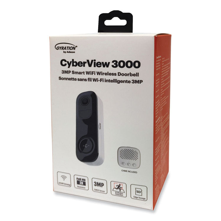 Cyberview 3000 3MP WiFi Wireless Doorbell Camera, 2048 x 1536 Pixels 4