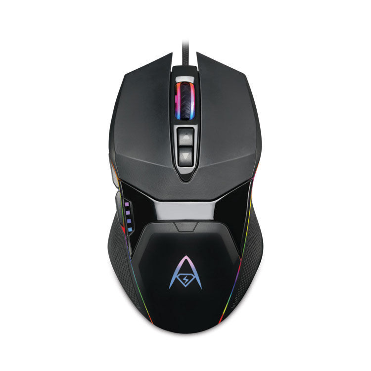 iMouse X5 Illuminated Seven-Button Gaming Mouse, USB 2.0, Left/Right Hand Use, Black 2