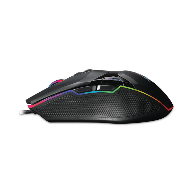 iMouse X5 Illuminated Seven-Button Gaming Mouse, USB 2.0, Left/Right Hand Use, Black 4