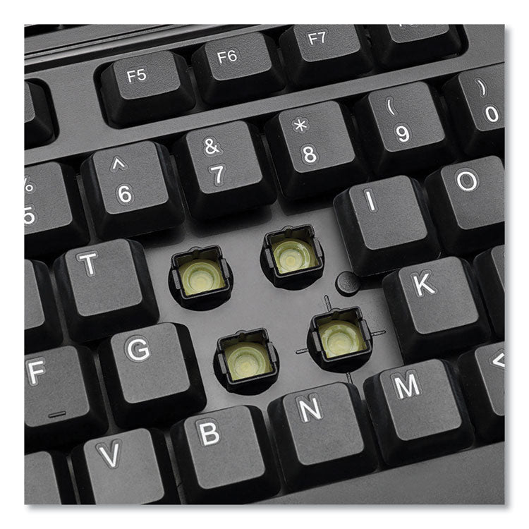 Wkb-1320cb Antimicrobial Wireless Desktop Keyboard And Mouse, 2.4 Ghz Frequency/30 Ft Wireless Range, Black 6