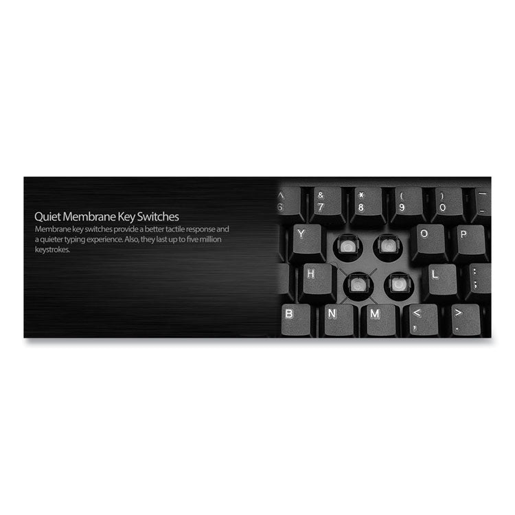 Wkb1330cb Wireless Desktop Keyboard And Mouse Combo, 2.4 Ghz Frequency/30 Ft Wireless Range, Black 3