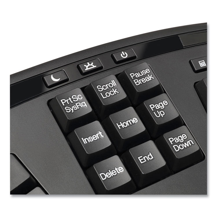 Wkb1500gb Wireless Ergonomic Keyboard And Mouse, 2.4 Ghz Frequency/30 Ft Wireless Range, Black 4