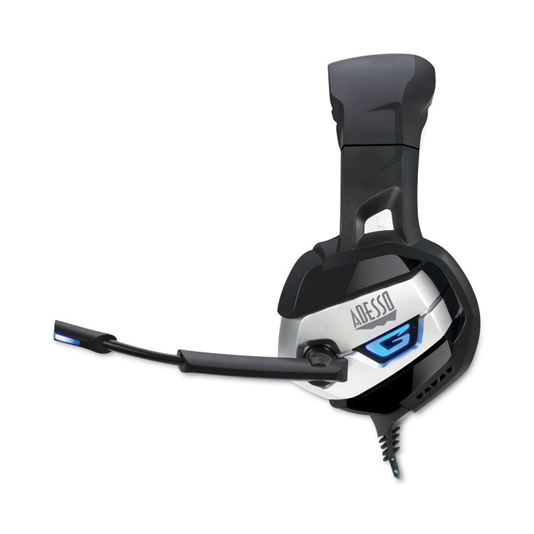 Xtream G2 Binaural Over The Head Headset, Black/Blue 3