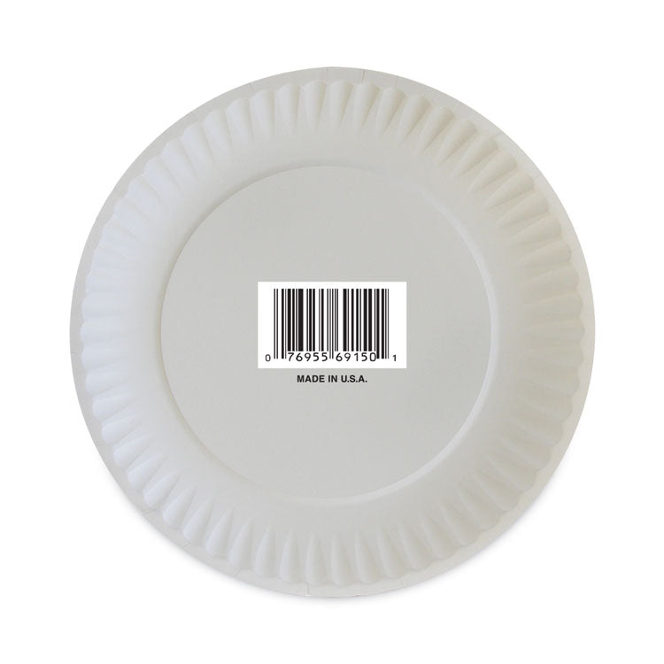 Coated Paper Plates, 6" Dia, White, 100/pack, 12 Packs/carton 4