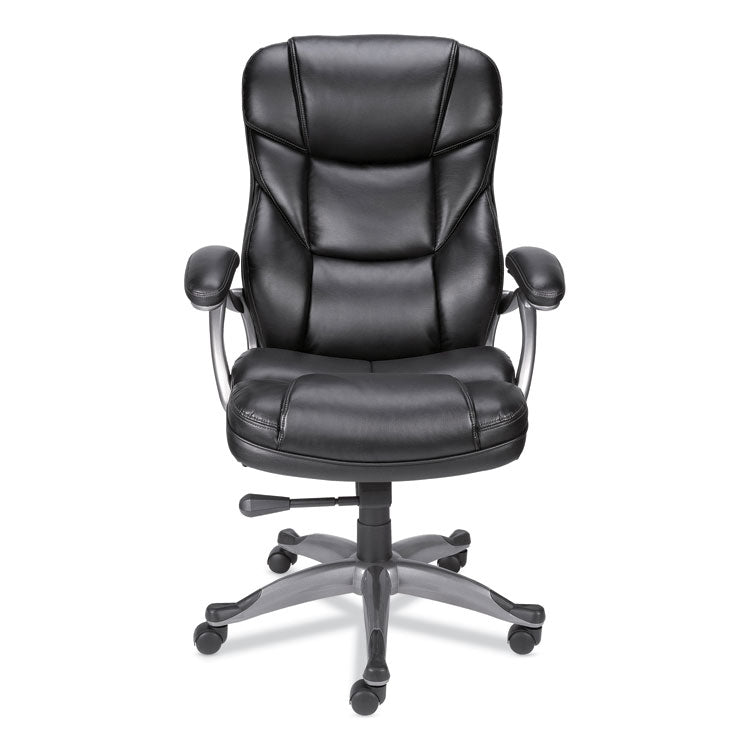 Alera Birns Series High-Back Task Chair, Supports Up to 250 lb, 18.11" to 22.05" Seat Height, Black Seat/Back, Chrome Base 1