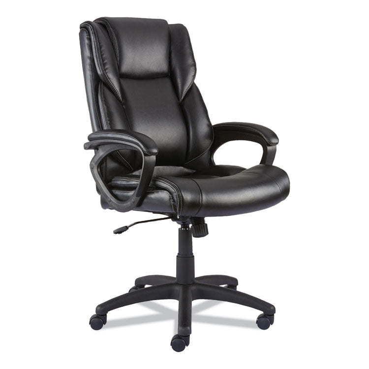 Alera Brosna Series Mid-Back Task Chair, Supports Up to 250 lb, 18.15" to 21.77 Seat Height, Black Seat/Back, Black Base 1