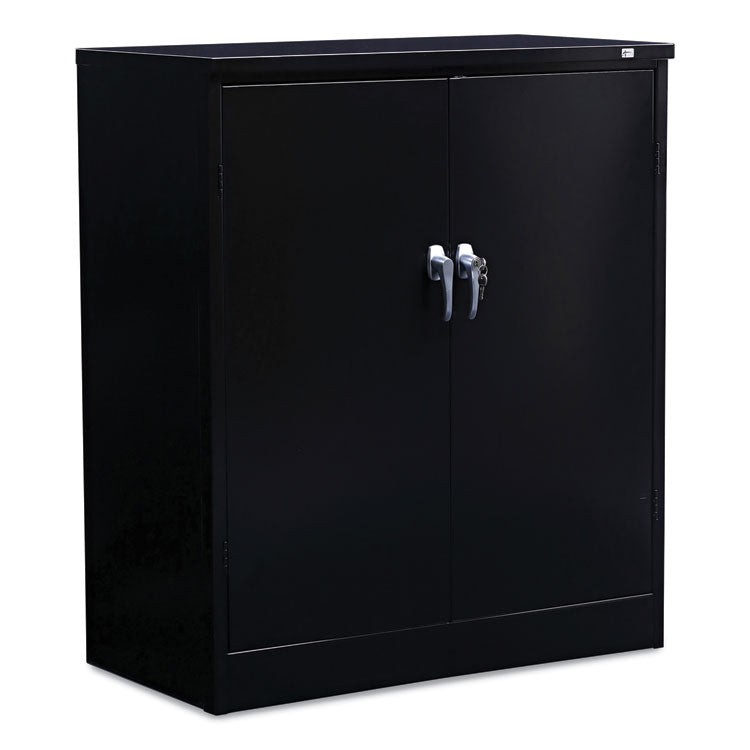 Assembled 42" High Heavy-Duty Welded Storage Cabinet, Two Adjustable Shelves, 36w X 18d, Black 1