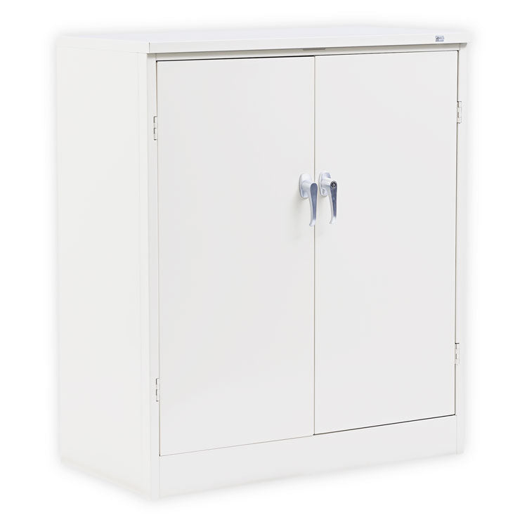 Assembled 42" High Heavy-Duty Welded Storage Cabinet, Two Adjustable Shelves, 36w X 18d, Putty 1