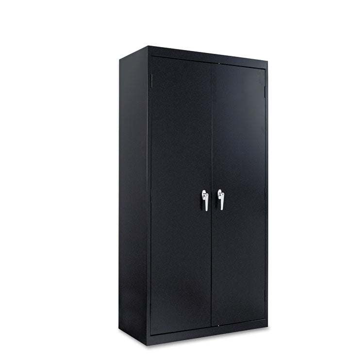 Assembled 72" High Heavy-Duty Welded Storage Cabinet, Four Adjustable Shelves, 36w X 18d, Black 2