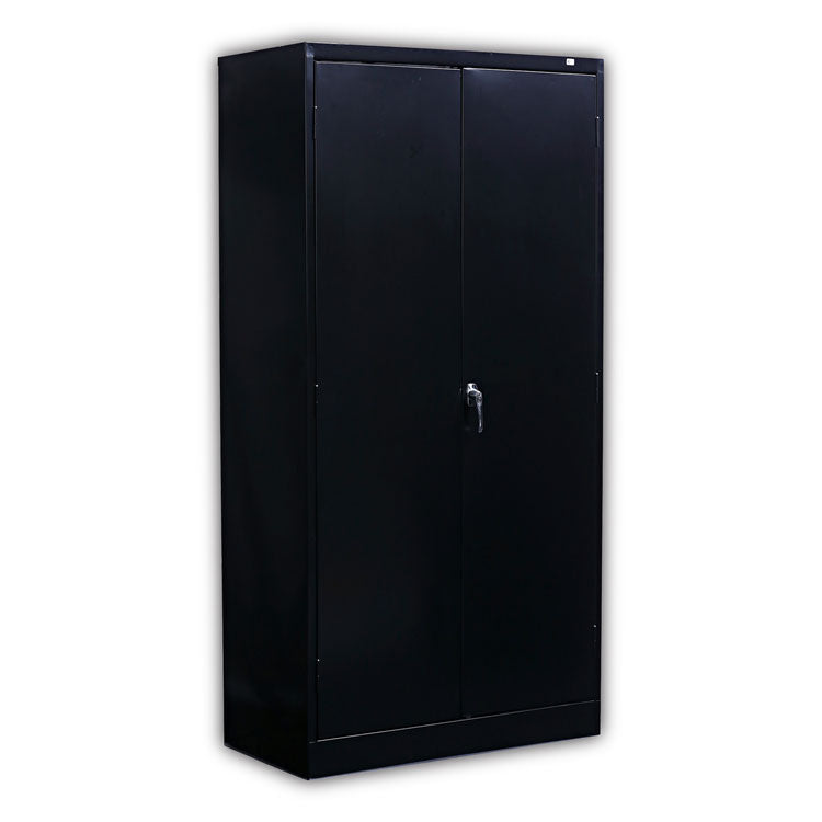 Economy Assembled Storage Cabinet, 36w X 18d X 72h, Black 1