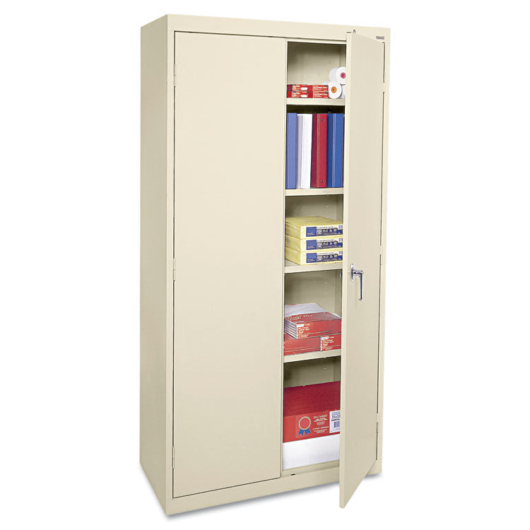 Economy Assembled Storage Cabinet, 36w X 18d X 72h, Putty 1