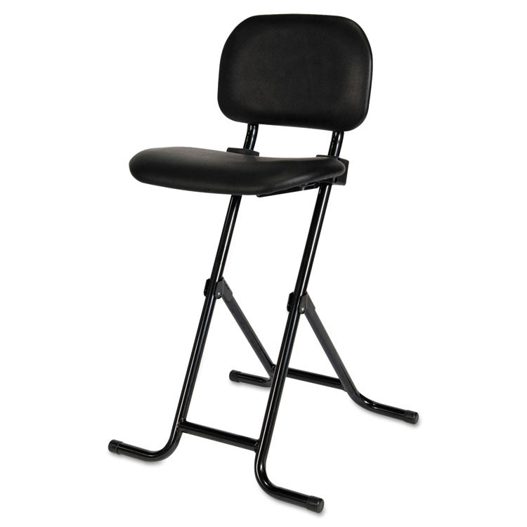 Alera Il Series Height-Adjustable Folding Stool, Supports Up To 300 Lb, 27.5" Seat Height, Black 2