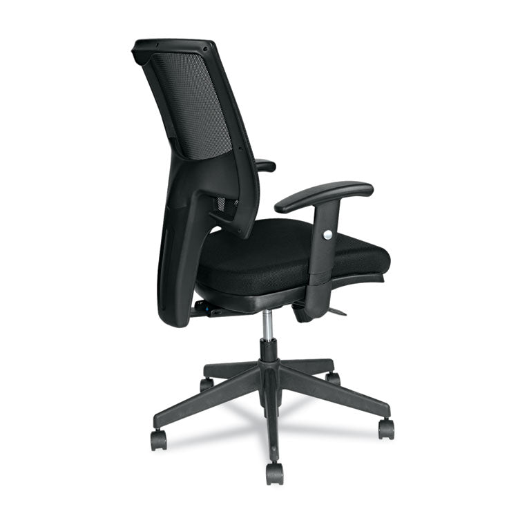 Alera Epoch Series Fabric Mesh Multifunction Chair, Supports Up To 275 Lb, 17.63" To 22.44" Seat Height, Black 9