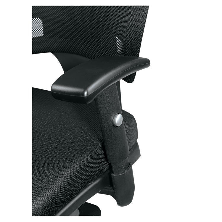 Alera Epoch Series Fabric Mesh Multifunction Chair, Supports Up To 275 Lb, 17.63" To 22.44" Seat Height, Black 4