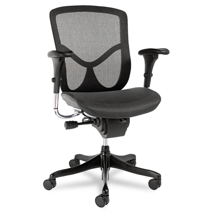 Alera Eq Series Ergonomic Multifunction Mid-Back Mesh Chair, Supports Up To 250 Lb, Black 1