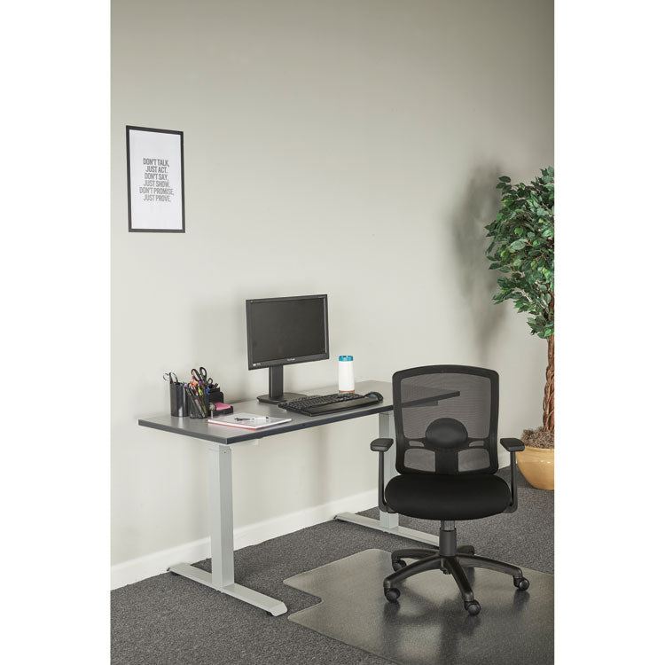 Alera Etros Series Mesh Mid-Back Petite Swivel/Tilt Chair, Supports Up to 275 lb, 17.71" to 21.65" Seat Height, Black 5