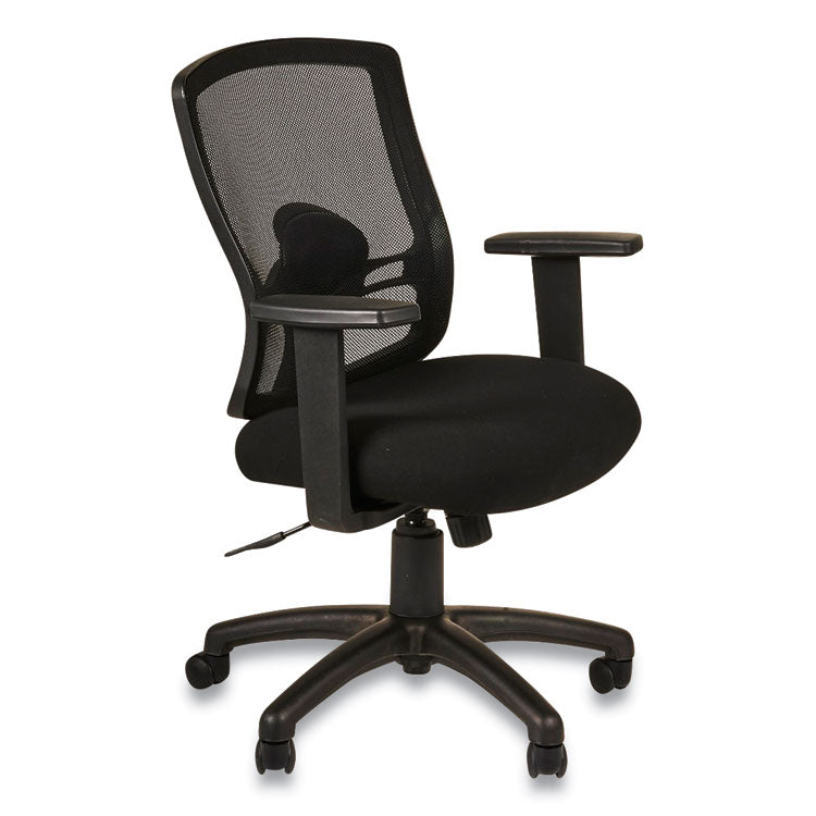 Alera Etros Series Mesh Mid-Back Petite Swivel/Tilt Chair, Supports Up to 275 lb, 17.71" to 21.65" Seat Height, Black 1