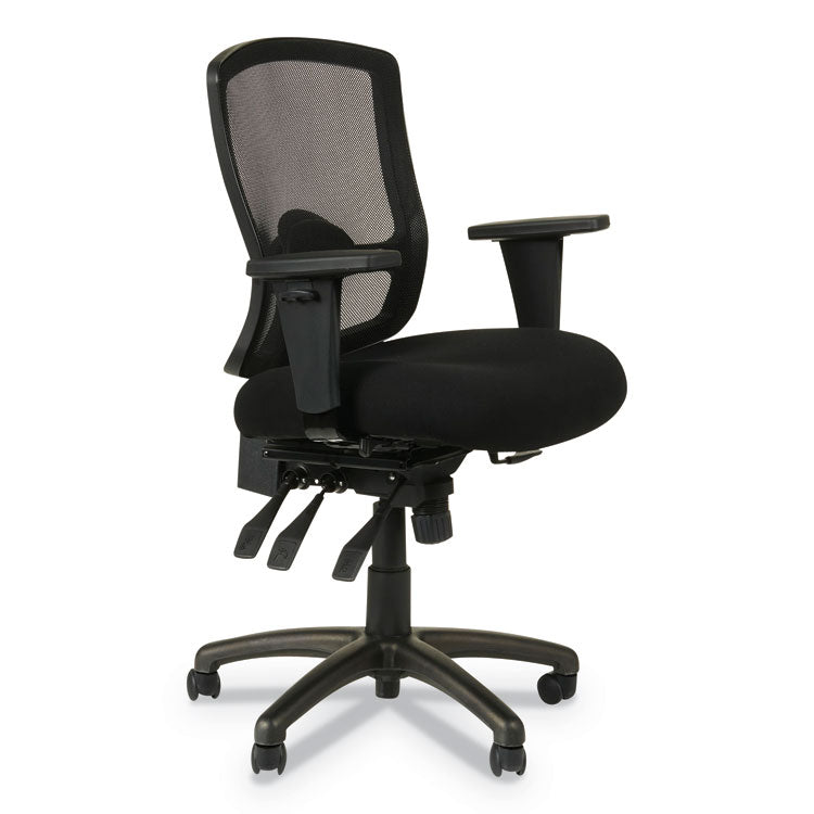 Alera Etros Series Mesh Mid-Back Petite Multifunction Chair, Supports Up To 275 Lb, 17.16" To 20.86" Seat Height, Black 1