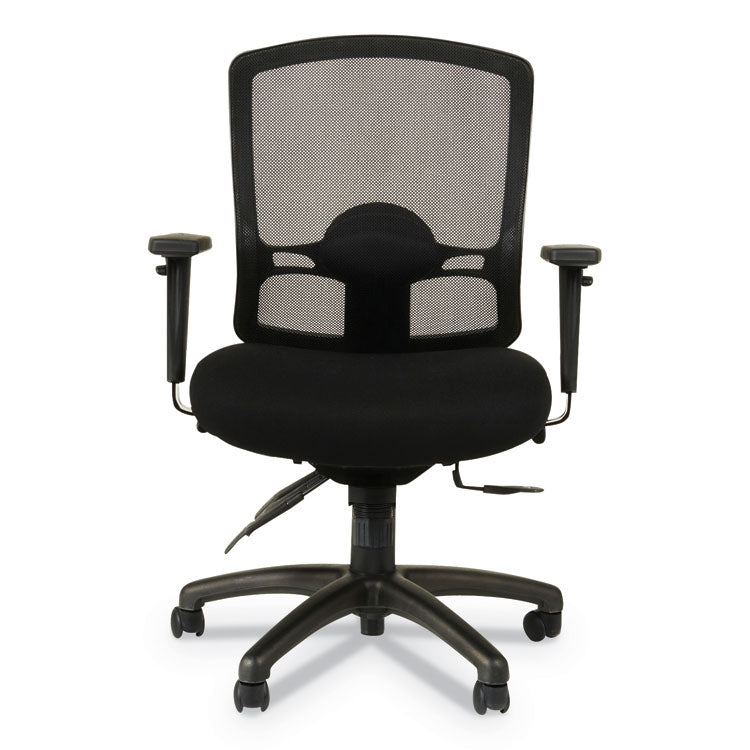 Alera Etros Series Mesh Mid-Back Petite Multifunction Chair, Supports Up To 275 Lb, 17.16" To 20.86" Seat Height, Black 5