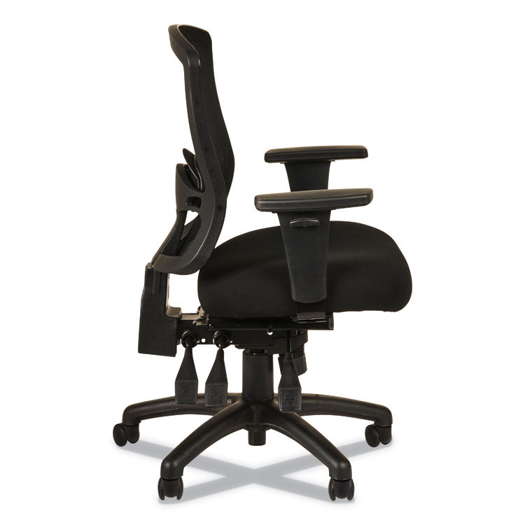 Alera Etros Series Mid-Back Multifunction With Seat Slide Chair, Supports Up To 275 Lb, 17.83" To 21.45" Seat Height, Black 4