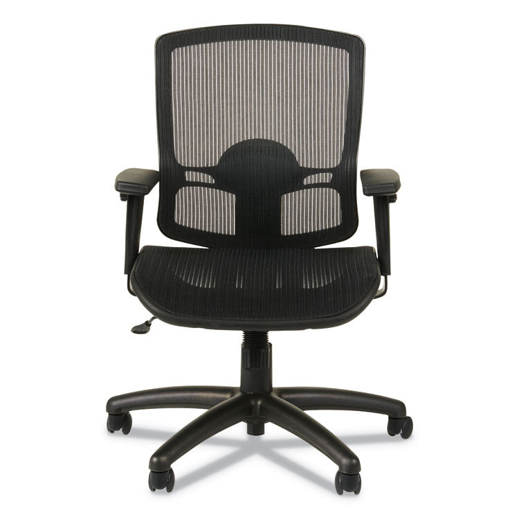 Alera Etros Series Suspension Mesh Mid-Back Synchro Tilt Chair, Supports Up To 275 Lb, 15.74" To 19.68" Seat Height, Black 4