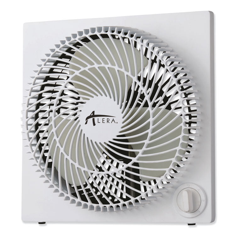 9" 3-Speed Desktop Box Fan, Plastic, White 1