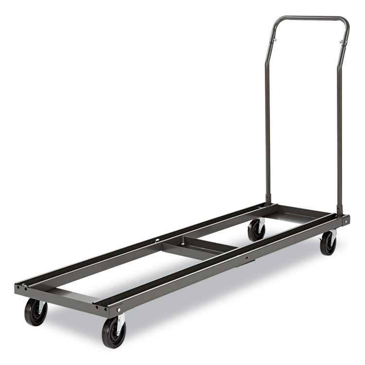 Chair/Table Cart, Metal, 600 lb Capacity, 20.86" x 50.78" to 72.04" x 43.3", Black 6