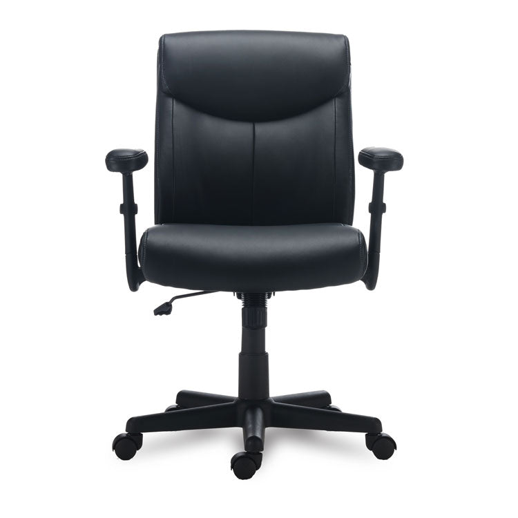 Alera Harthope Leather Task Chair, Supports Up to 275 lb, Black Seat/Back, Black Base 2