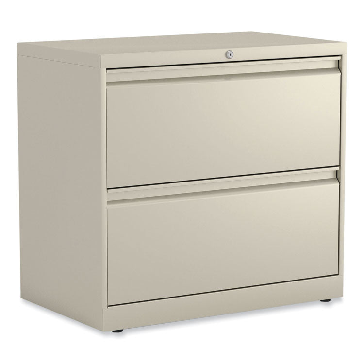 Lateral File, 2 Legal/Letter-Size File Drawers, Putty, 30" x 18.63" x 28" 2