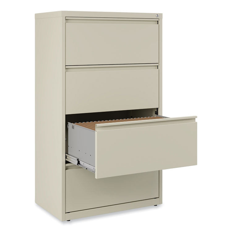 Lateral File, 4 Legal/Letter-Size File Drawers, Putty, 30" x 18.63" x 52.5" 6