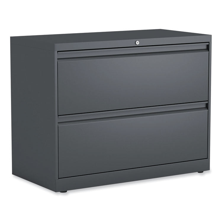 Lateral File, 2 Legal/Letter/A4/A5-Size File Drawers, Charcoal, 36" x 18.63" x 28" 1