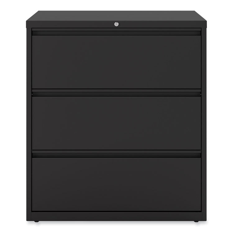 Lateral File, 3 Legal/Letter/A4/A5-Size File Drawers, Black, 36" x 18.63" x 40.25" 1