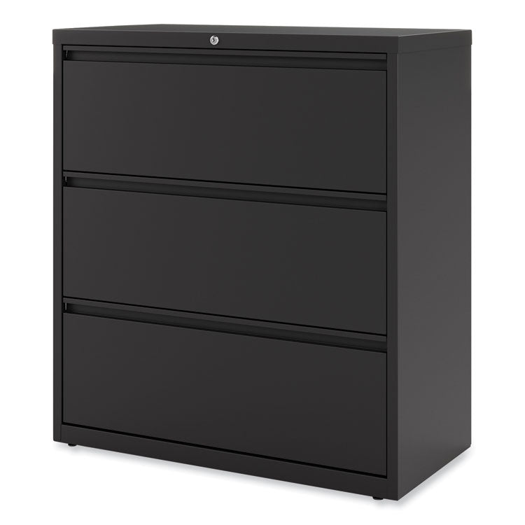 Lateral File, 3 Legal/Letter/A4/A5-Size File Drawers, Black, 36" x 18.63" x 40.25" 8