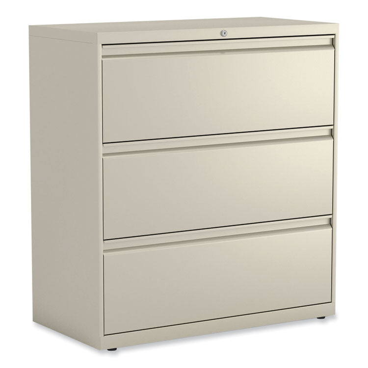 Lateral File, 3 Legal/Letter/A4/A5-Size File Drawers, Putty, 36" x 18.63" x 40.25" 1