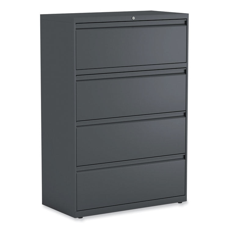 Lateral File, 4 Legal/Letter/A4/A5-Size File Drawers, Charcoal, 36" x 18.63" x 52.5" 1