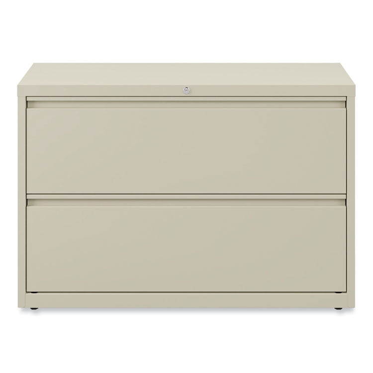 Lateral File, 2 Legal/Letter-Size File Drawers, Putty, 42" x 18.63" x 28" 9