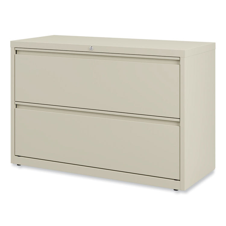 Lateral File, 2 Legal/Letter-Size File Drawers, Putty, 42" x 18.63" x 28" 8