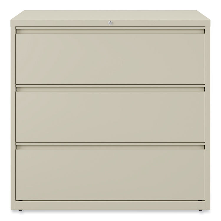 Lateral File, 3 Legal/Letter/A4/A5-Size File Drawers, Putty, 42" x 18.63" x 40.25" 8