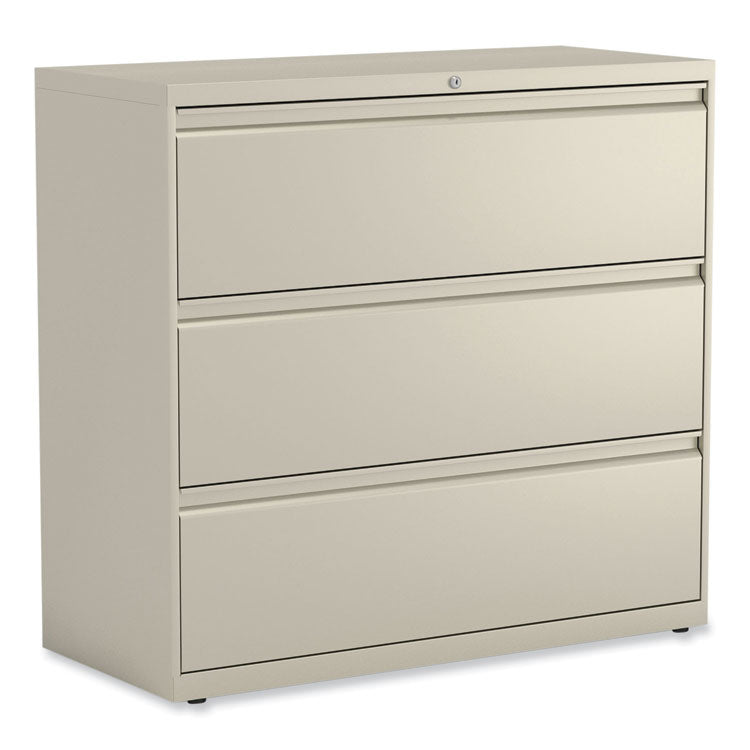 Lateral File, 3 Legal/Letter/A4/A5-Size File Drawers, Putty, 42" x 18.63" x 40.25" 1