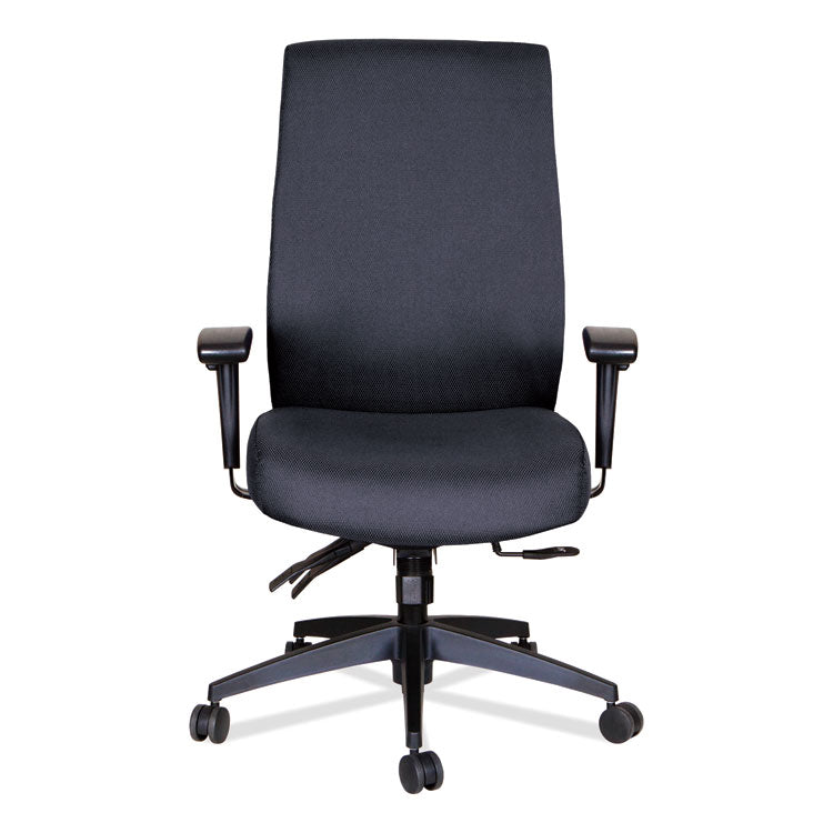 Alera Wrigley Series High Performance High-Back Multifunction Task Chair, Supports 275 Lb, 18.7" To 22.24" Seat Height, Black 6