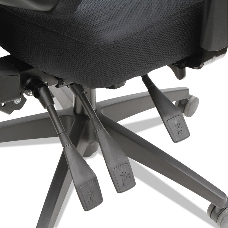 Alera Wrigley Series High Performance Mid-Back Multifunction Task Chair, Supports 275 Lb, 17.91" To 21.88" Seat Height, Black 2