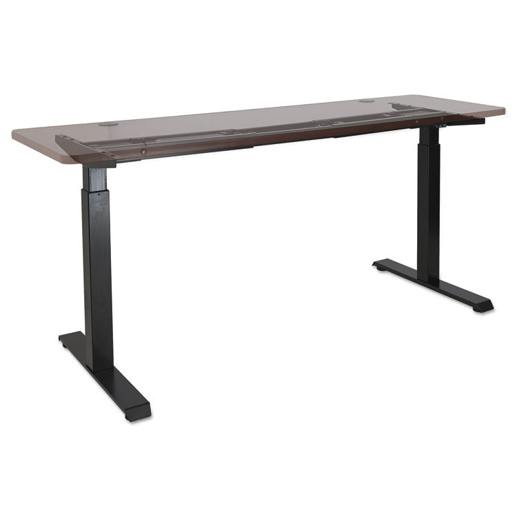 AdaptivErgo Sit-Stand Two-Stage Electric Height-Adjustable Table Base, 48.06" x 24.35" x 27.5" to 47.2", Black 2