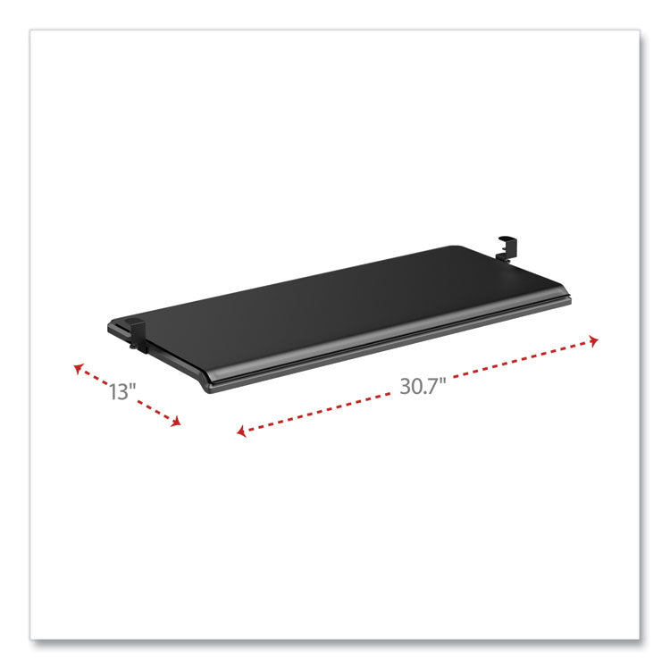 Adaptivergo Clamp-On Keyboard Tray, 30.7" X 13", Black 2